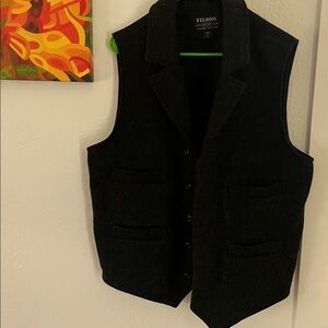 Vintage Filson Charcoal Wool Buttoned Vest